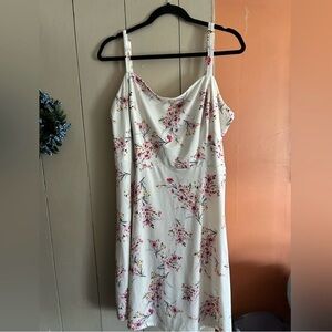 Nine Britton white floral sleeveless mini dress size 2X